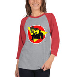 Do Nothing Man Women's 3/4 sleeve raglan shirt