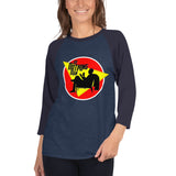 Do Nothing Man Women's 3/4 sleeve raglan shirt