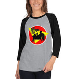 Do Nothing Man Women's 3/4 sleeve raglan shirt