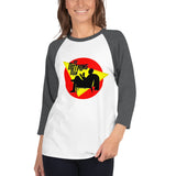Do Nothing Man Women's 3/4 sleeve raglan shirt