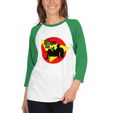 Do Nothing Man Women's 3/4 sleeve raglan shirt