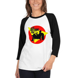 Do Nothing Man Women's 3/4 sleeve raglan shirt