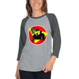 Do Nothing Man Women's 3/4 sleeve raglan shirt