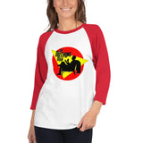 Do Nothing Man Women's 3/4 sleeve raglan shirt