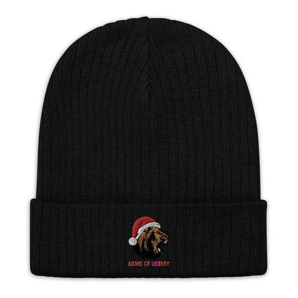 Lions of Liberty Holiday Ribbed knit beanie